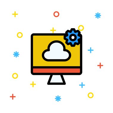 Web bağlantı vektör renk simgesi