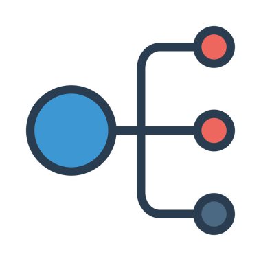 İş için Web simgesi. Vektör çizim