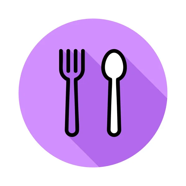 Fork Spoon Icon Vector Illustration — Stock Vector