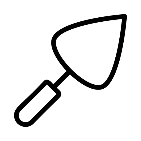 Spatel Flaches Symbol Vektor Illustration — Stockvektor