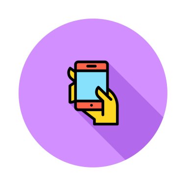 Web geliştirme için telefon simgesi. Vektör çizim