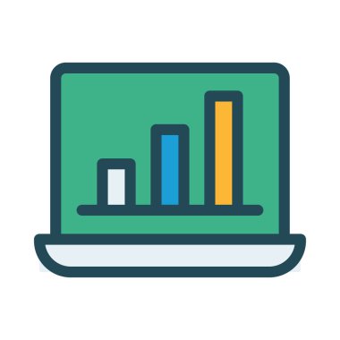 Diyagram simgesi vektör illüstrasyonu