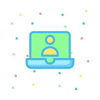 Web telefon simgesi. Vektör çizim