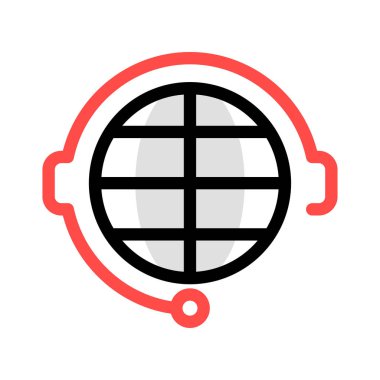 Web telefon simgesi. Vektör çizim