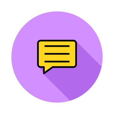 Sohbet simgesi vektör illüstrasyonu 