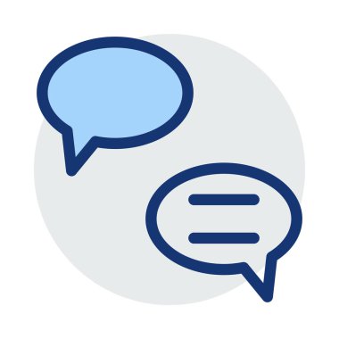 Anahat konuşma balonları, vektör çizim 