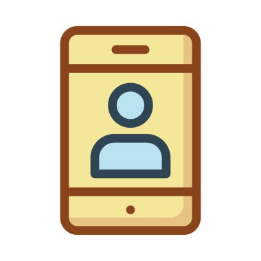 Web geliştirme için telefon simgesi. Vektör çizim