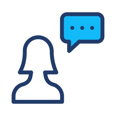 Sohbet mesajı vektör illüstrasyonu 