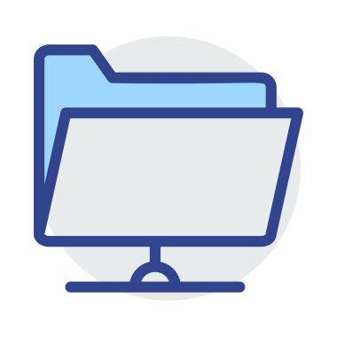 Mavi web renk tasarım simgesi geliştirme için 