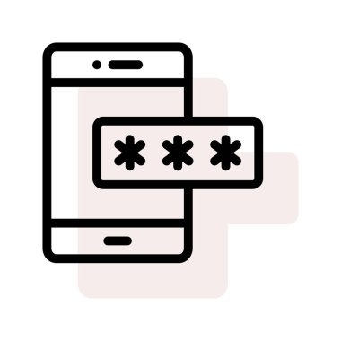 akıllı telefon simgesi vektör illüstrasyonu 