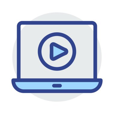 Mavi web renk tasarım simgesi geliştirme için 