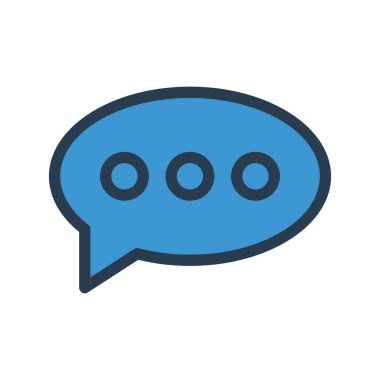 Sohbet mesajı vektör illüstrasyonu 