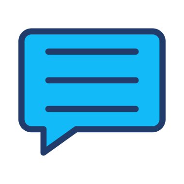 Sohbet simgesi vektör illüstrasyonu 