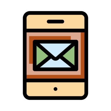 Web geliştirme için telefon simgesi. Vektör çizim