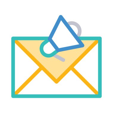 ileti ikonu vektör illüstrasyonu 