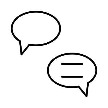 Anahat konuşma balonları, vektör çizim 