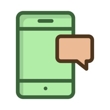 Web geliştirme için telefon simgesi. Vektör çizim