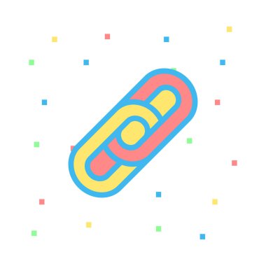 zincir simge vektör çizim 