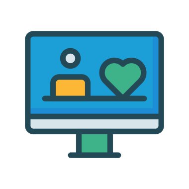 Web renk tasarım simgesi geliştirme için. Vektör çizim