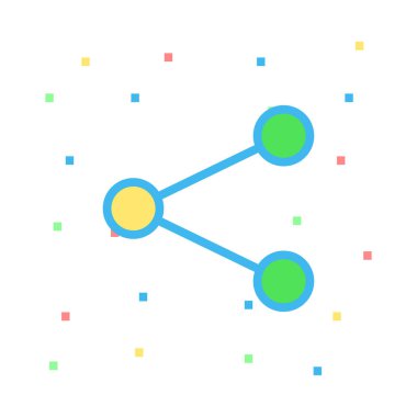 Web renk tasarım simgesi geliştirme için. Vektör çizim