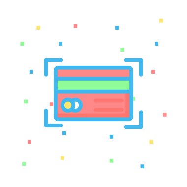 Web renk tasarım simgesi geliştirme için. Vektör çizim