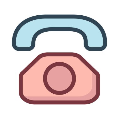 Web geliştirme için telefon simgesi. Vektör çizim