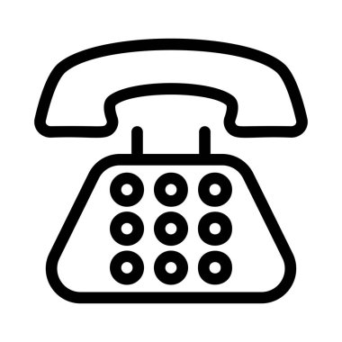 Telefon simgesi vektör illüstrasyonu 