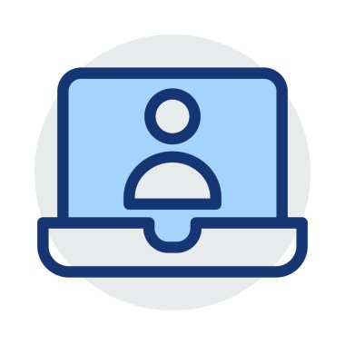 Beyaz arka plan, vektör, illüstrasyon izole dizüstü düz simgesi