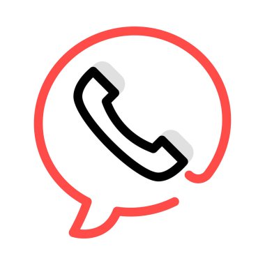 Web telefon simgesi. Vektör çizim