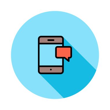 Web geliştirme için telefon simgesi. Vektör çizim