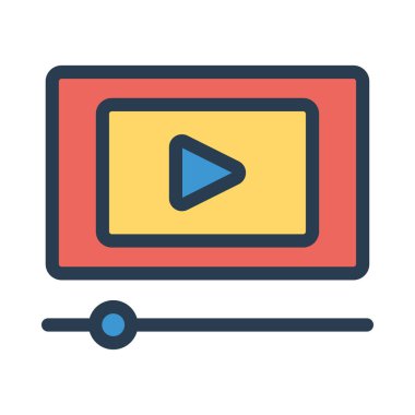 Web renk tasarım simgesi geliştirme için. Vektör çizim