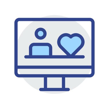 Mavi web renk tasarım simgesi geliştirme için 