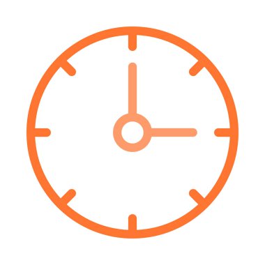 Saat simgesi vektör illüstrasyonu 