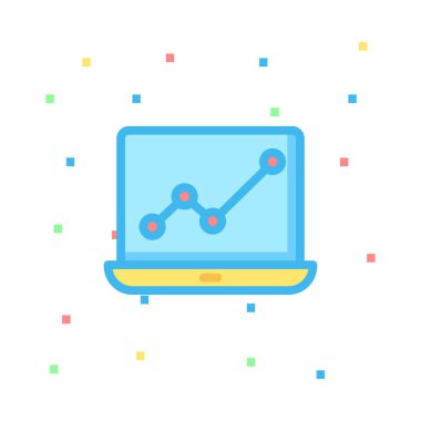 Web renk tasarım simgesi geliştirme için. Vektör çizim