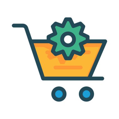 Web renk tasarım simgesi geliştirme için. Vektör çizim