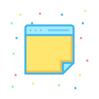 Etiket simgesi vektör illüstrasyonu 