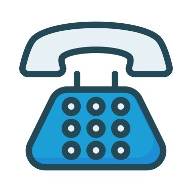 Telefon simgesi vektör illüstrasyonu 