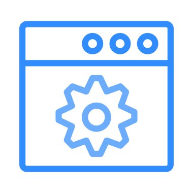 Web renk tasarım simgesi geliştirme için. Vektör çizim