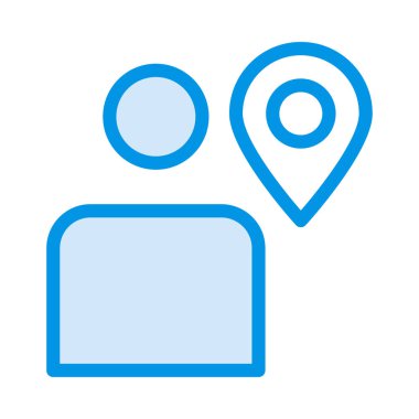 İşaretçi düz simgesi, vektör çizim 