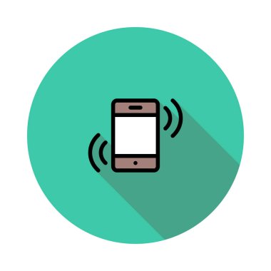 Web geliştirme için telefon simgesi. Vektör çizim