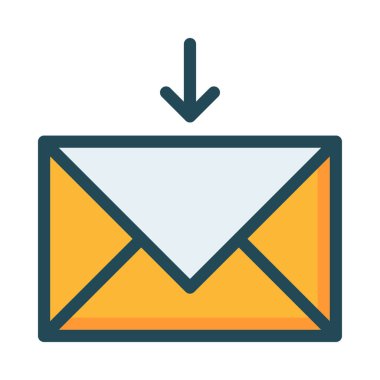 ileti ikonu vektör illüstrasyonu 