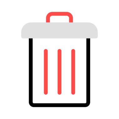 Geri dönüşüm kutusu izole anahat, vektör