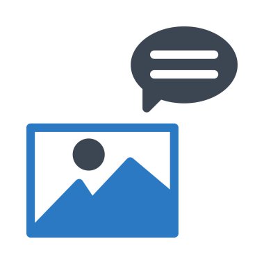 ile sohbet etmek konuşma balonu düz beyaz arka plan, vektör, illüstrasyon izole simgesinin resmi