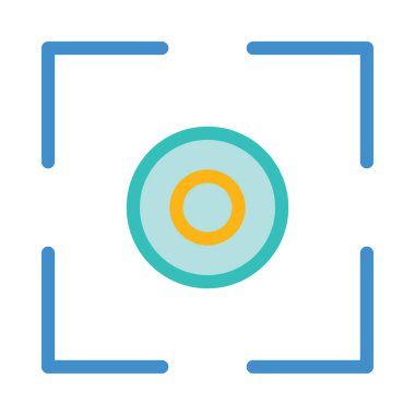 Web renk tasarım simgesi geliştirme için. Vektör çizim