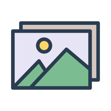 Web renk tasarım simgesi geliştirme için. Vektör çizim