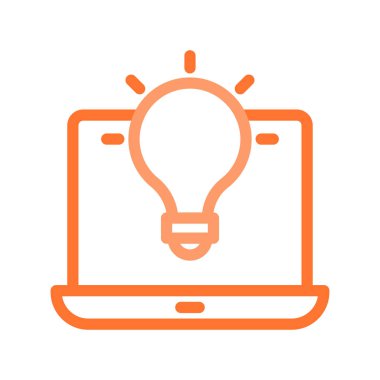 bilgisayar dizüstü simge vektör çizim 