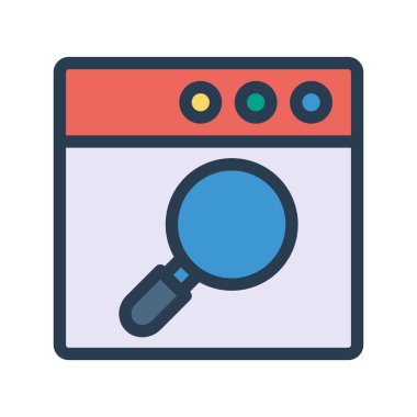 Web renk tasarım simgesi geliştirme için. Vektör çizim