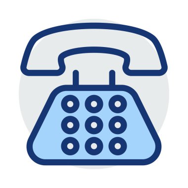 Telefon simgesi vektör illüstrasyonu 