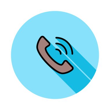 Web geliştirme için telefon simgesi. Vektör çizim