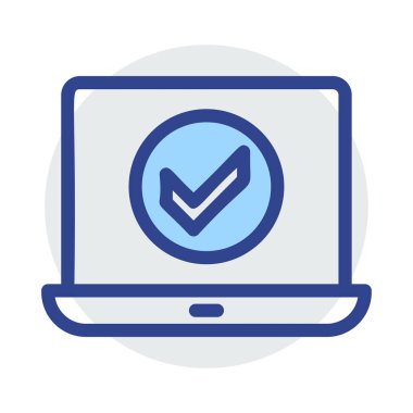 Mavi web renk tasarım simgesi geliştirme için 